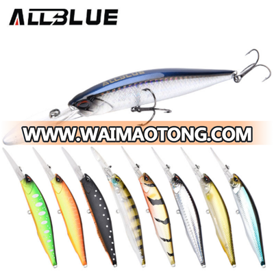 ALLBLUE 15.8g 100mm Hard Bait Fishing Lures Suspending Jerkbait Best Quality Minnow Pesca Lure Fishing