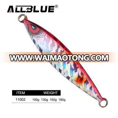 Discount Fishing Gear Flat Fall Jigs Fishing Bait Casting Saltwater Slow Metal Jig Chinese Big Game Lures