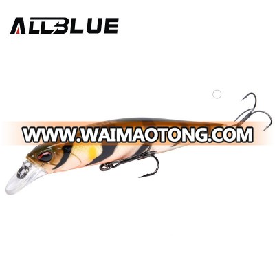 ALLBLUE New Style JERKBAIT 100SR Floating Minnow Fishing Lures 14.1g 100mm Hard Artificial Bait 0.8-1.2m Pesca Fishing Tackle