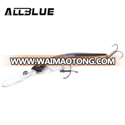 AllBlue New Suspend Fishing Lures 10cm 15.8g Wobbler Minnow Depth 2-3m Bass Pike Bait Pesca With MUSTAD Hooks